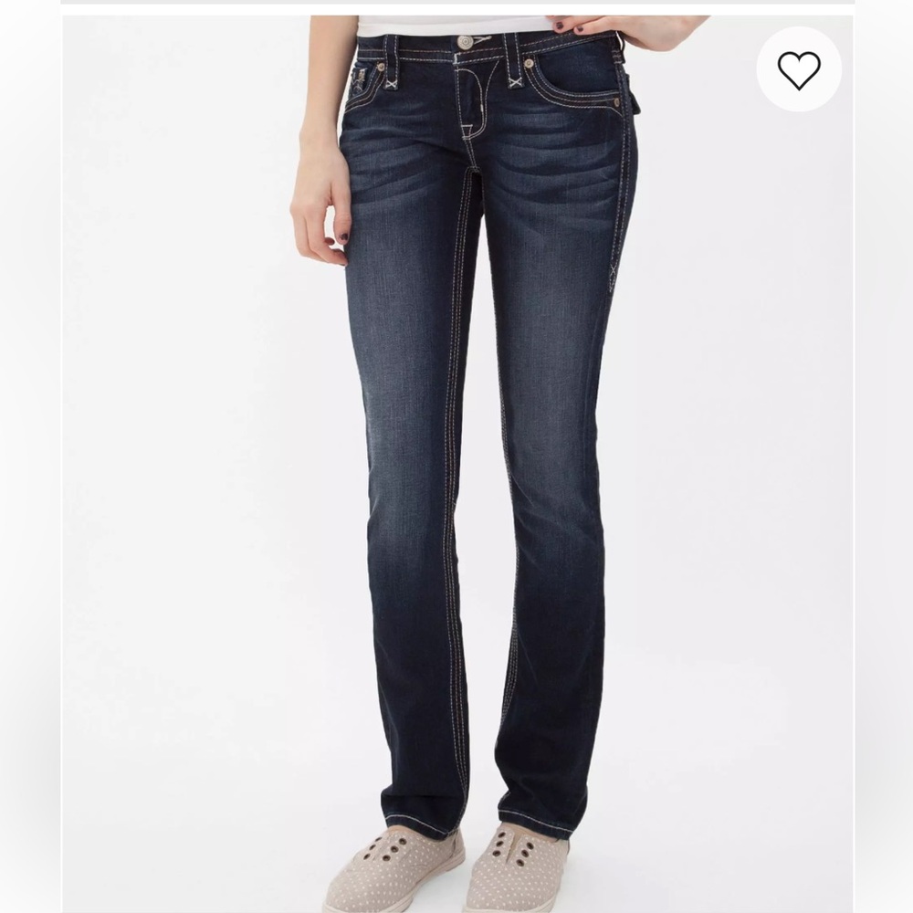 Rock Revival Jessica Curvy Midrise Dark wash Jeans Size 31